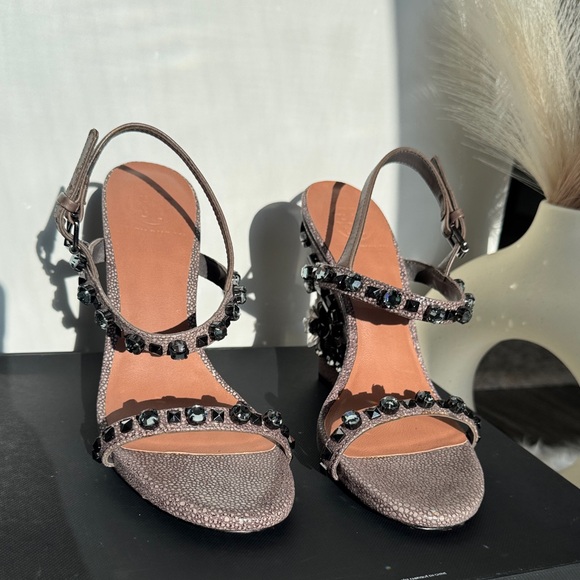 Tory Burch Embellished Odile Wedges
